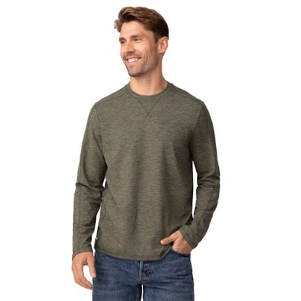 Free Country Sueded Space-Dye Long-Sleeve Crew Shirt - Men's 0