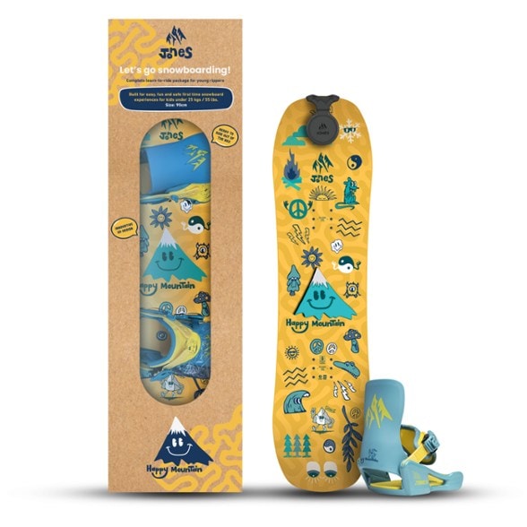ebay jones snowboard kids Kids' Happy Mountain Whether carving groomers or exploring new terrain Jones Happy Mountain Snowboard Package