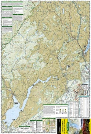 National Geographic Adirondack Park - Lake George/Great Sacandage Lake Trail Map 2