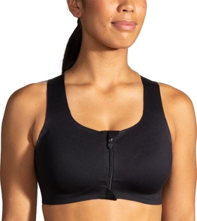 Jockey Women's Bra Mid Impact Zip Front Sports Bra  Front zip sports bra,  Sports bra, Jockey sports bra