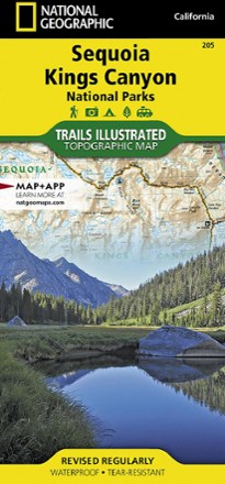 National Geographic Sequoia and Kings Canyon National Park Trail Map
