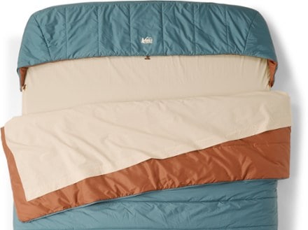 REI Co-op Camp Dreamer Double Sleep System Interior head detail (Stargazer Teal)