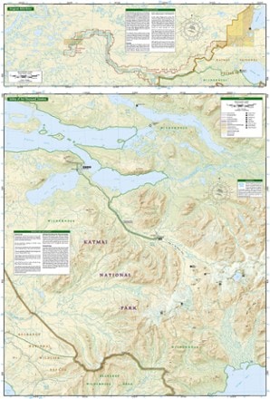 National Geographic Katmai National Park and Preserve Trail Map 1