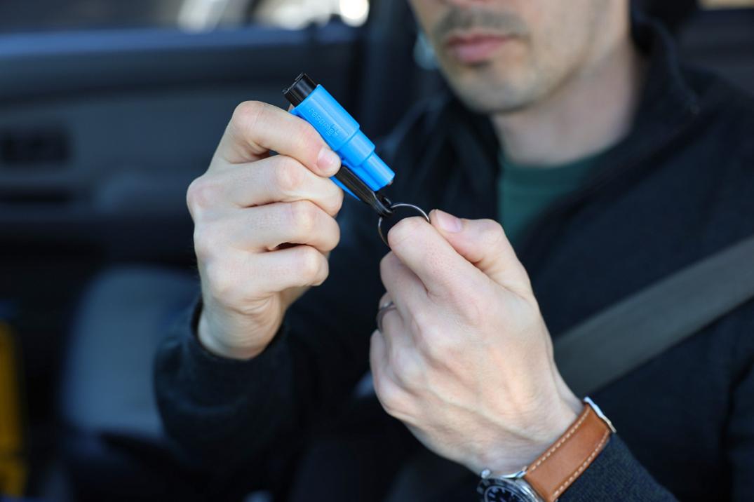 Location Image for Original 2-in-1 Emergency Keychain Car Escape Tool - Package of 3