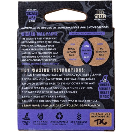 Spiral Wax Co. Wizard Wax Universal-Temp Snowboard Wax 3