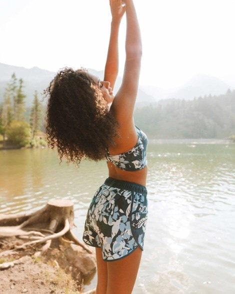 Location Image for Hybrid Reversible High-Rise Shorts - Women's