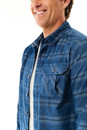 Royal Robbins Covert Cord Organic Cotton Stripe Long-Sleeve Shirt - Men's 3