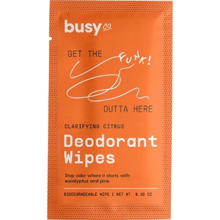 Busy Co Clarifying Deodorant Wipes - Package of 6 0