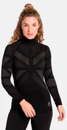 Download Odlo Natural + Kinship Warm Half-Zip Turtleneck Base Layer ...
