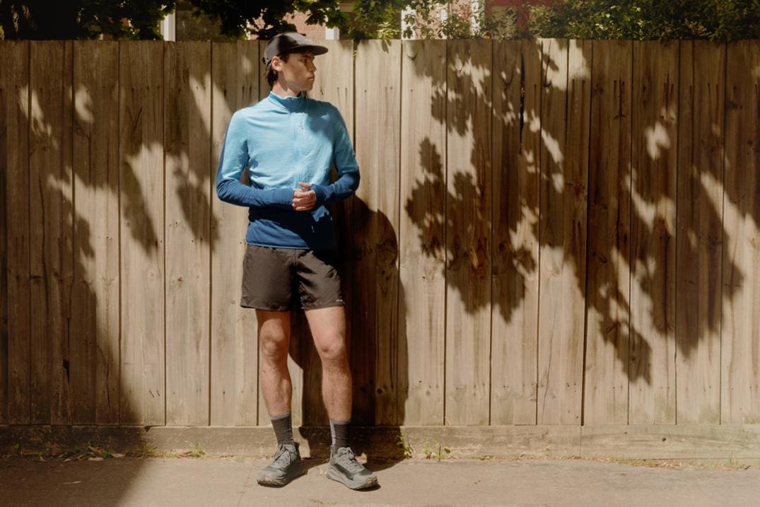 Location Image for Merino Blend 200 RealFleece Descender Long-Sleeve Half-Zip Jacket - Men's