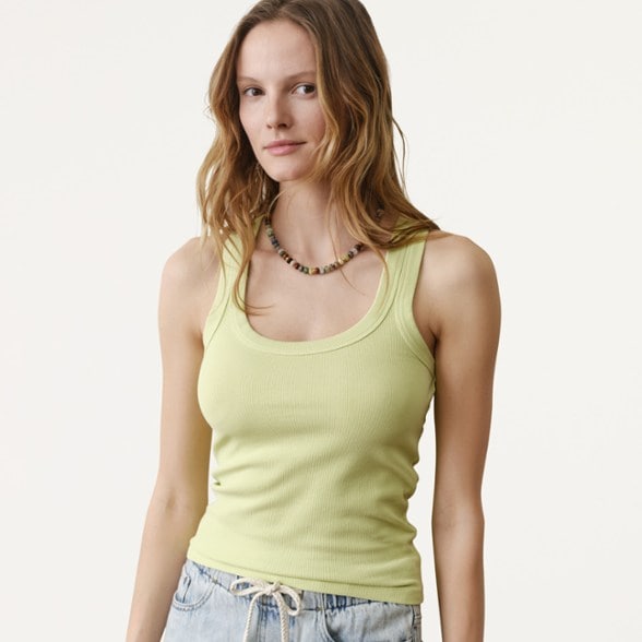 On Body Image of color Faded Lime