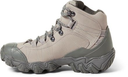 Oboz Bridger Mid Waterproof Hiking Boots - Women's Left view (Frost Gray)