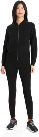 Icebreaker ZoneKnit Insulated Knit Bomber Jacket - Women's 3
