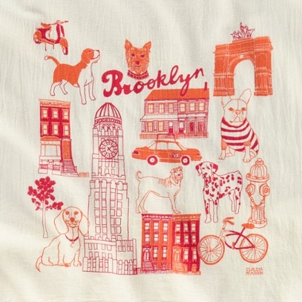 Claudia Pearson Brooklyn Dogs Tea Towel 2