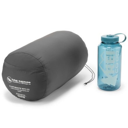 Big Agnes Anthracite 30 Sleeping Bag - Women's Stuff sack (32oz bottle not included)