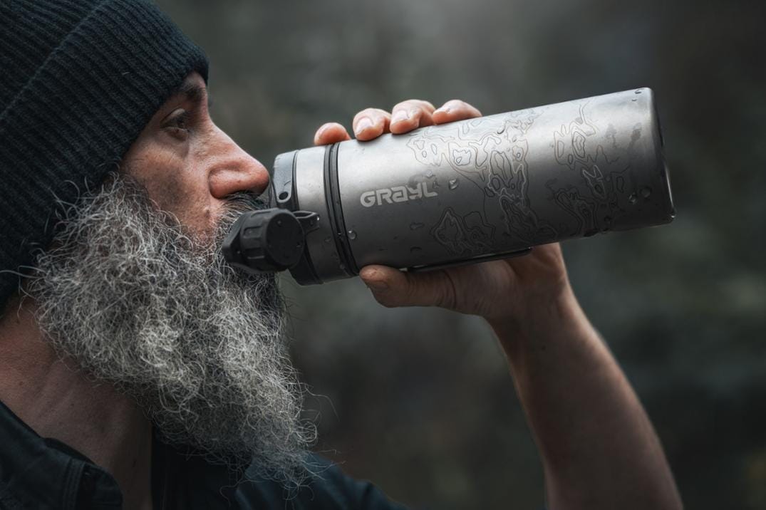 Location Image for GeoPress Ti Water Filter and Purifier Bottle - 24 fl. oz.