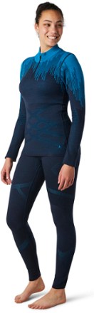 Smartwool Intraknit 200 Pattern Quarter-Zip Base Layer Top - Women's 5