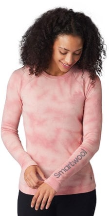 Smartwool Classic Thermal Merino Plant-Based Dye Logo Crew Base Layer Top - Women's 1