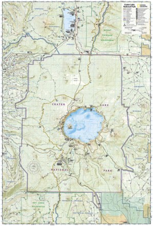 National Geographic Crater Lake National Park Map 2