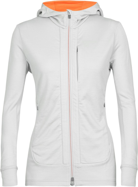 Women Icebreaker Quantum III Long-Sleeve Zip Hoodie merino wool
