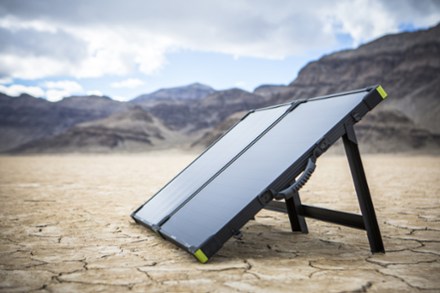 Goal Zero Boulder 100 Solar Panel Briefcase In use