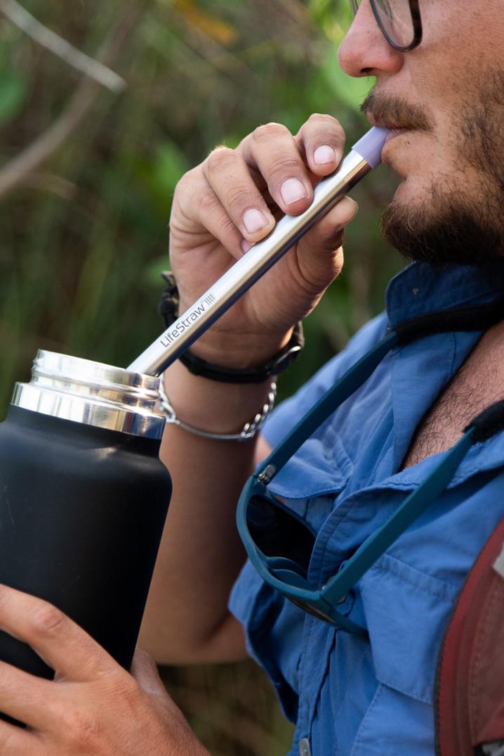 Location Image for Sip Reusable Stainless-Steel Water Filter Straw - Package of 3