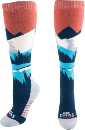 Hot Chillys Mountains Mid Volume Ski Socks - Women's 0