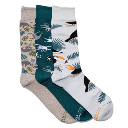 Conscious Step Protect Rainforests Socks Gift Box - 3 Pairs 0