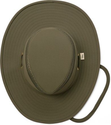 Tilley LTM6 Airflo Broad Brim Hat Overhead (Olive)