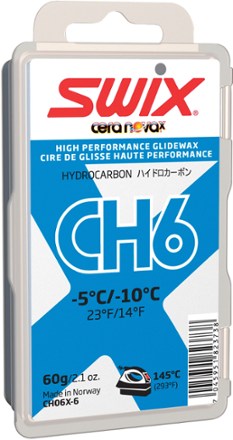 Swix CH6 Hydrocarbon Wax 14 to 23 Degrees F - 60g  