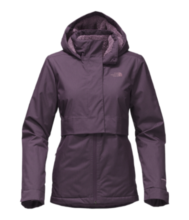 dark purple north face jacket