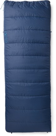 MegaSleep Duo 25/40 Double Sleeping Bag [Cool weather single bag  (Dark Navy/Deep Sea Blue)]