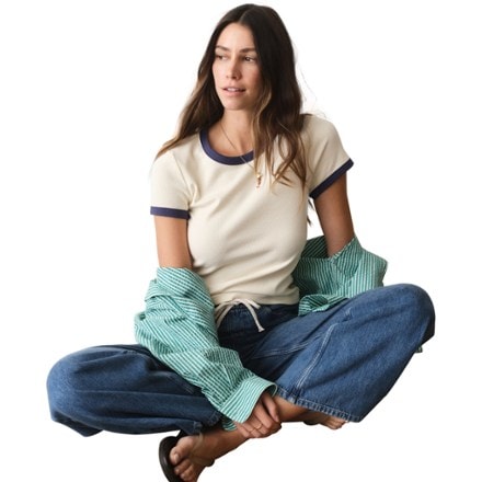 Marine Layer Lexi Rib Ringer T-Shirt - Women's 3