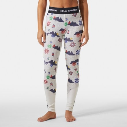 Helly Hansen LIFA Merino Midweight Graphic Base Layer Pants - Women's 1
