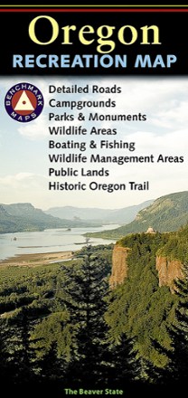 Benchmark Maps Oregon Recreation Map 0