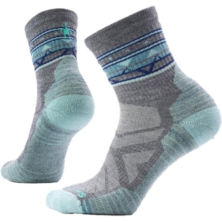 Smartwool Hike Light Cushion Zig Zag Valley Mid Crew Socks - Women's 0
