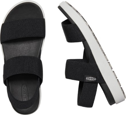 KEEN Elle Backstrap Sandals - Women's Top view (Black)