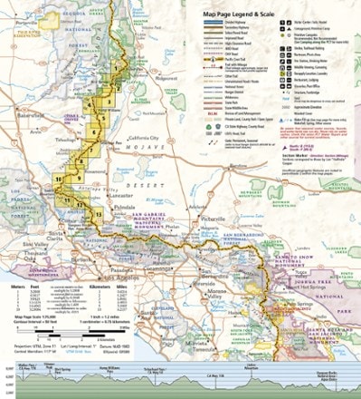 National Geographic Pacific Crest Trail Topographic Map Guide: Scodie, Piute, and Tehachapi Mountains 1
