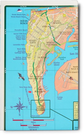 Franko's Maps Southern San Diego County Bikeways and Trails Map 1