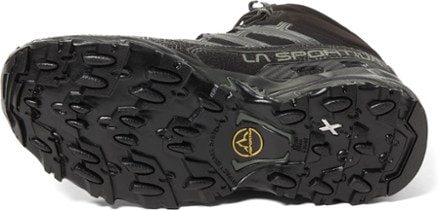 La Sportiva Ultra Raptor II Mid GTX Hiking Boots - Men's Sole view (Black/Clay)