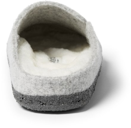 Birkenstock Zermatt Slippers - Women's Back view (Light Grey)