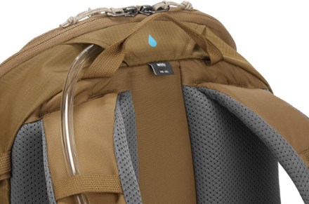 REI Co-op Trail 25 Pack Hydration port and tube routing (reservoir not included)
