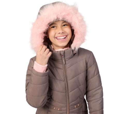 Free Country Bib Insulated Puffer Jacket - Girls' 4