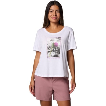 Columbia Ruby Springs Graphic Scoop-Neck Shirt - Women's 0