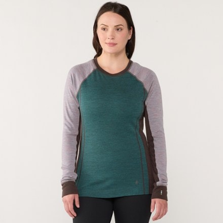 Smartwool Classic Thermal Merino Colorblock Crew Base Layer Top - Women's 1