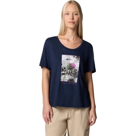 Columbia Ruby Springs Graphic Scoop-Neck Shirt - Women's 0