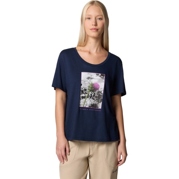 On Body Image of color Navy/Wanderlust Floral