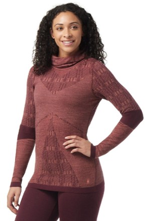 Smartwool Intraknit Thermal Max Merino Pattern Base Layer Hoodie - Women's 1