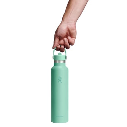 Hydro Flask Standard-Mouth Vacuum Water Bottle with Flex Straw Cap - 24 fl. oz. 2