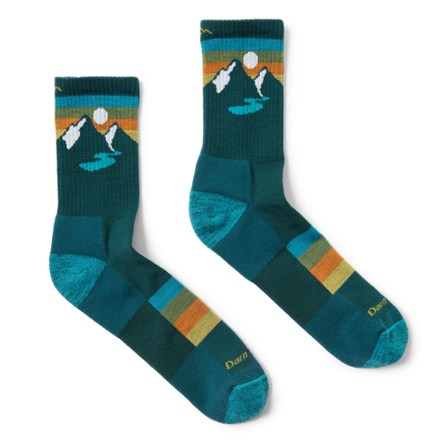 Darn Tough Sunset Ridge Micro Crew Lightweight Hiking Socks - Men's 4